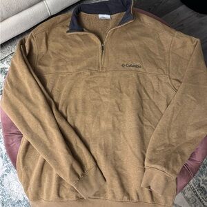 Columbia Men's Brown Zip-Up Sweater